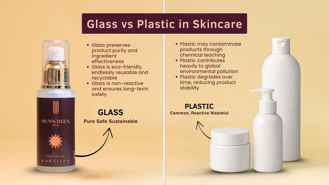 Glass vs Plastic in Skincare: A Clear Case for Purity, Safety, and Sustainability